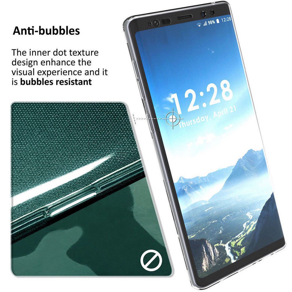 A344 Full Body Ultra-Slim Clear TPU Phone Case Cover Samsung Note 9 S9 S8 Edge