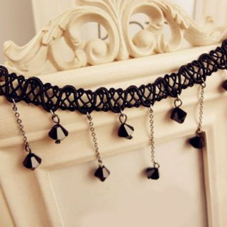 Vòng Choker ren đính đá