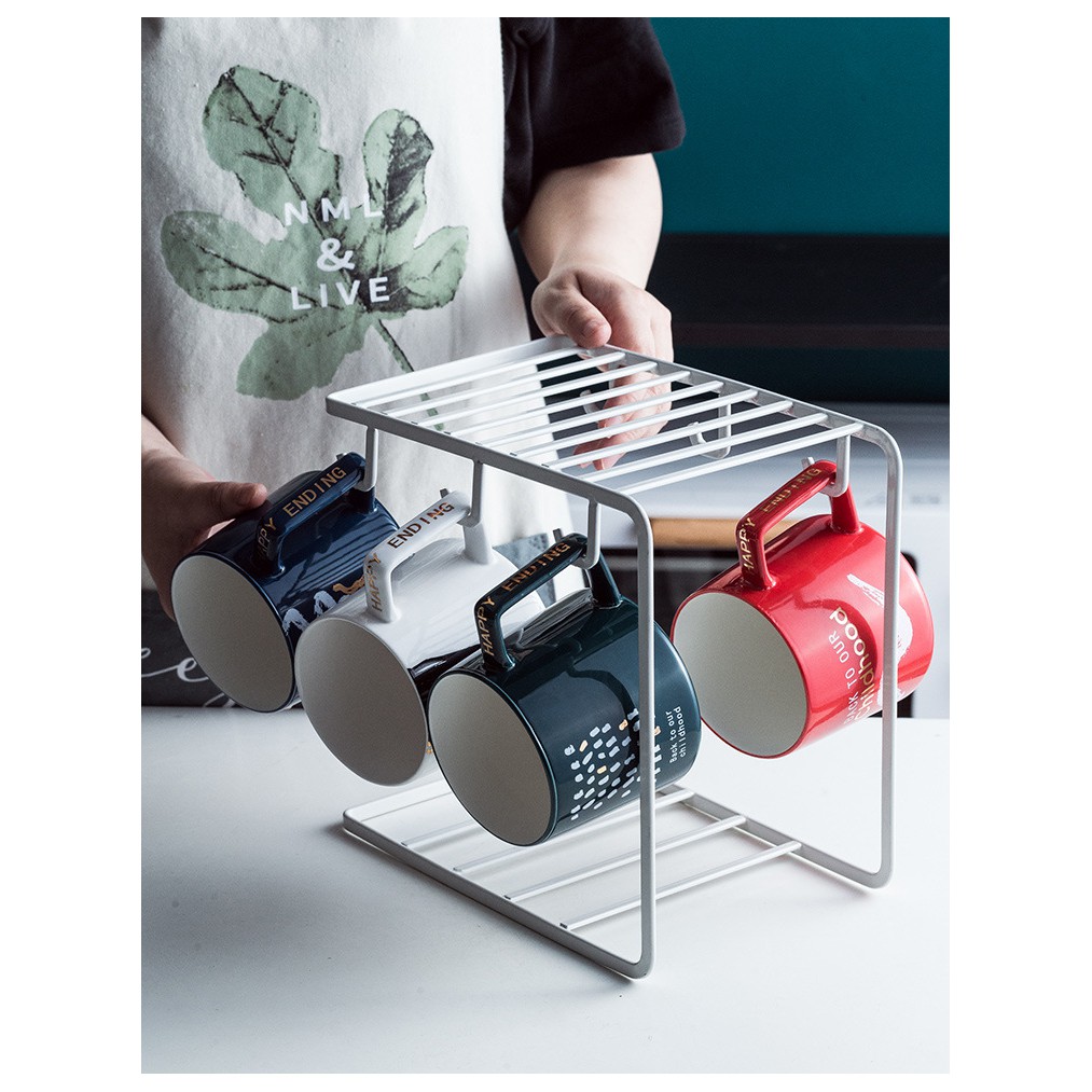 Giá tiện dụng treo ly để Dĩa giúp gọn gàng phong cách châu âu