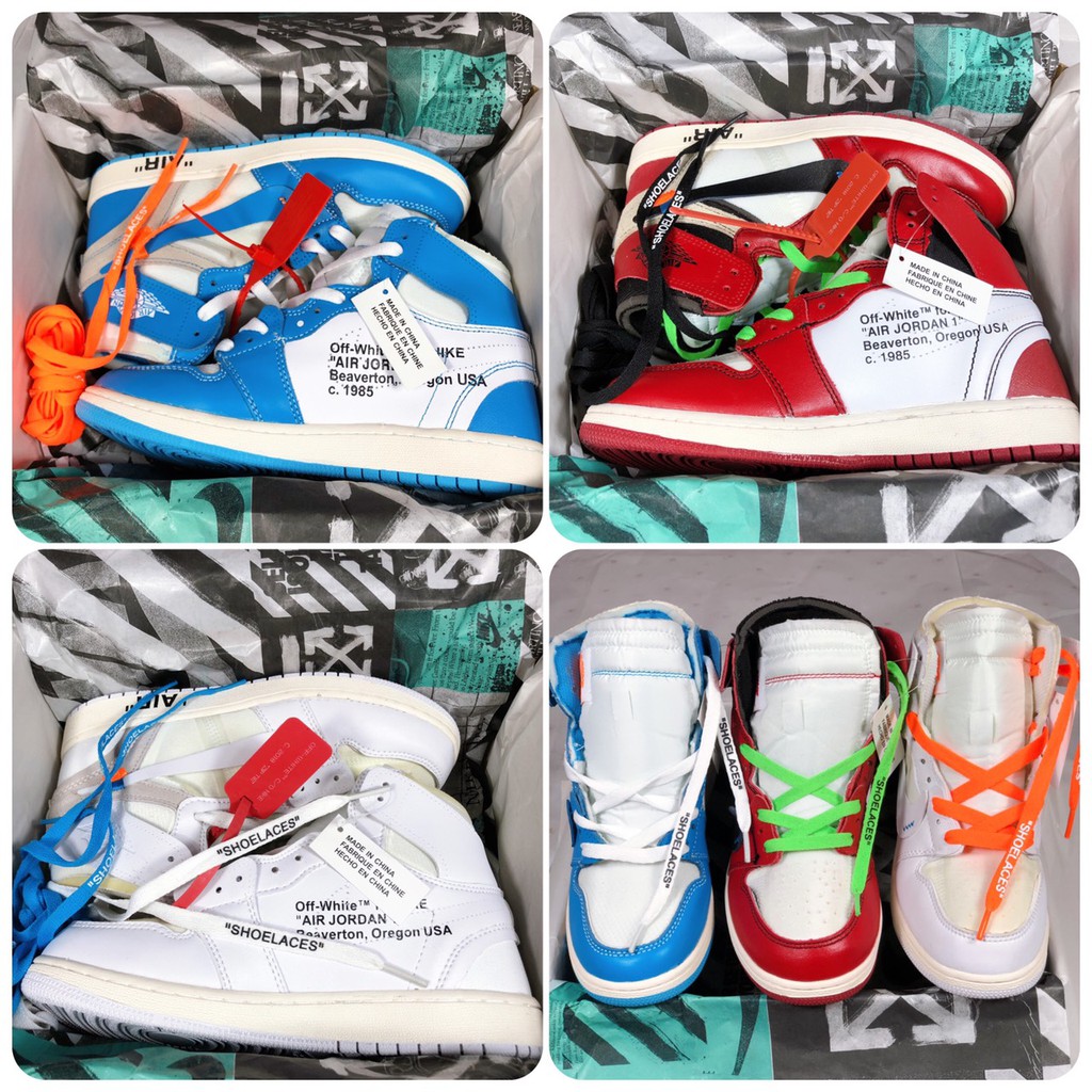 [Mã FAGREEN245 giảm tới 30K đơn 99K] GIÀY JORDAN 1 OWHITE - TẶNG KÈM DÂY VÀ TAG | BigBuy360 - bigbuy360.vn