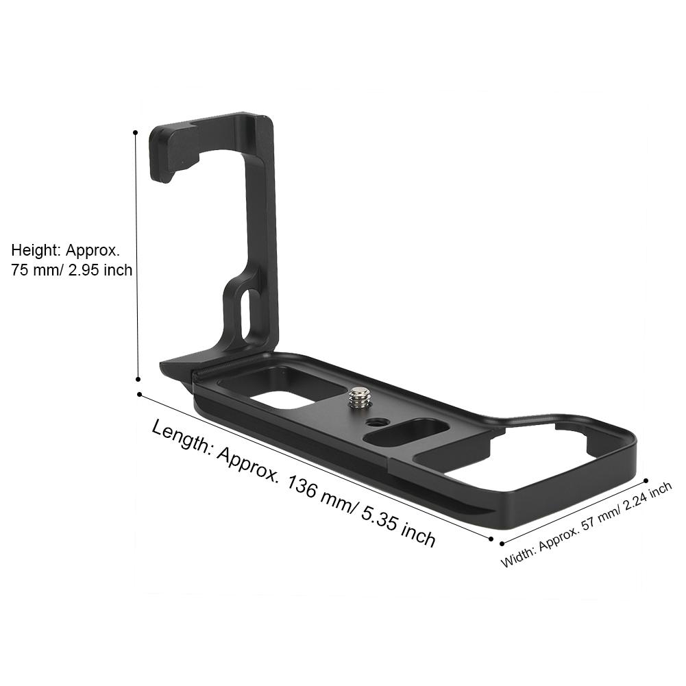 Metal Quick Release L-plate Bracket Vertical Hand Grip Holder for Sony A9 A7R3 M3 Camera