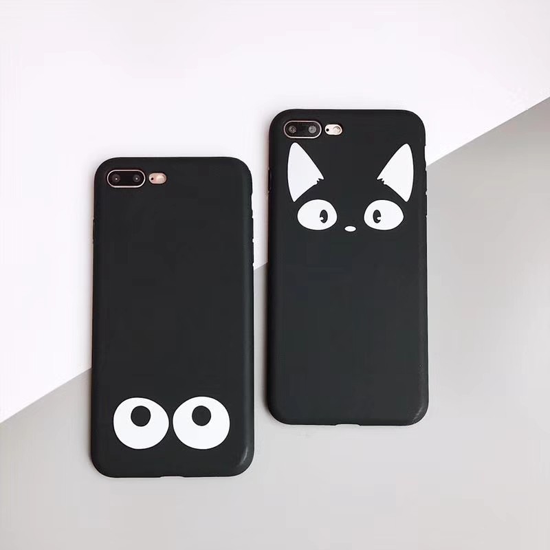 Ốp lưng điện thoại nhựa mềm hình đôi mắt cho iPhone 6 6s 7 8 6plus 7plus 8plus X | BigBuy360 - bigbuy360.vn