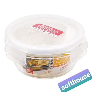 Thố Thuỷ Tinh Tròn LOCK&LÔCK 400ml Chống Dò Rỉ Nước LLG822