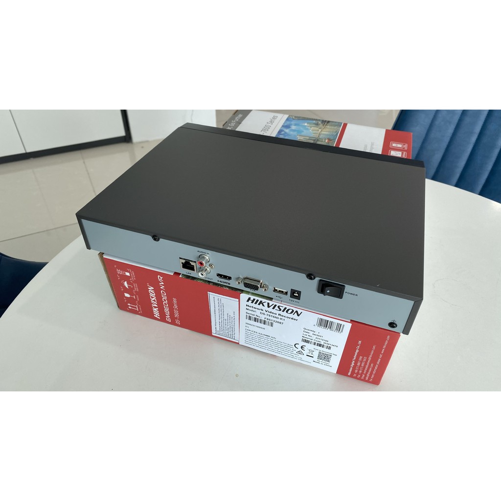 (Cần có thợ lắp đặt) ĐẦU GHI HÌNH NVR CAMERA IP 16 KÊNH HIKVISION DS-7616NI-K1 | BigBuy360 - bigbuy360.vn