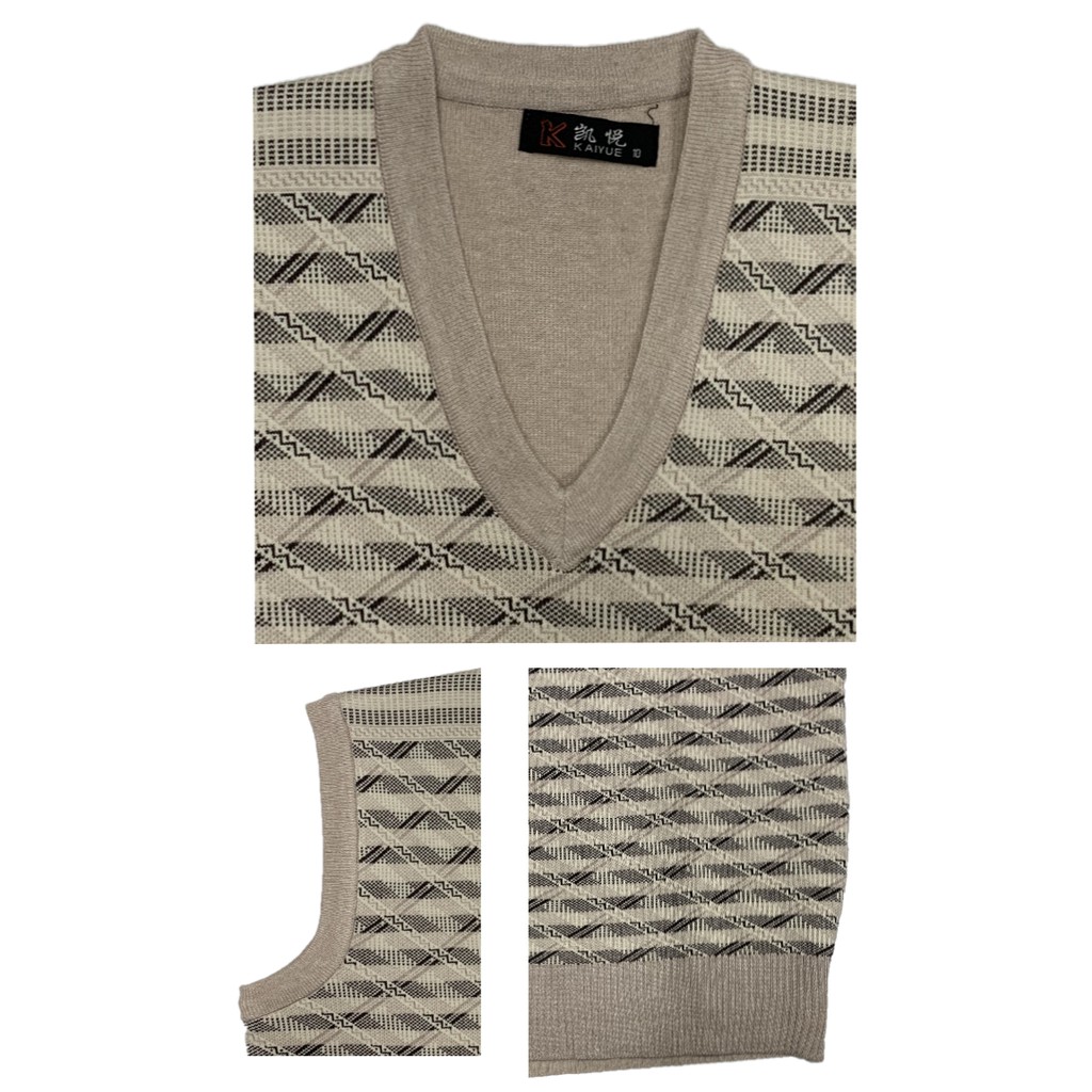 Áo len đan không tay của nam cổ chữ thường Vest mùa thu đông 2020