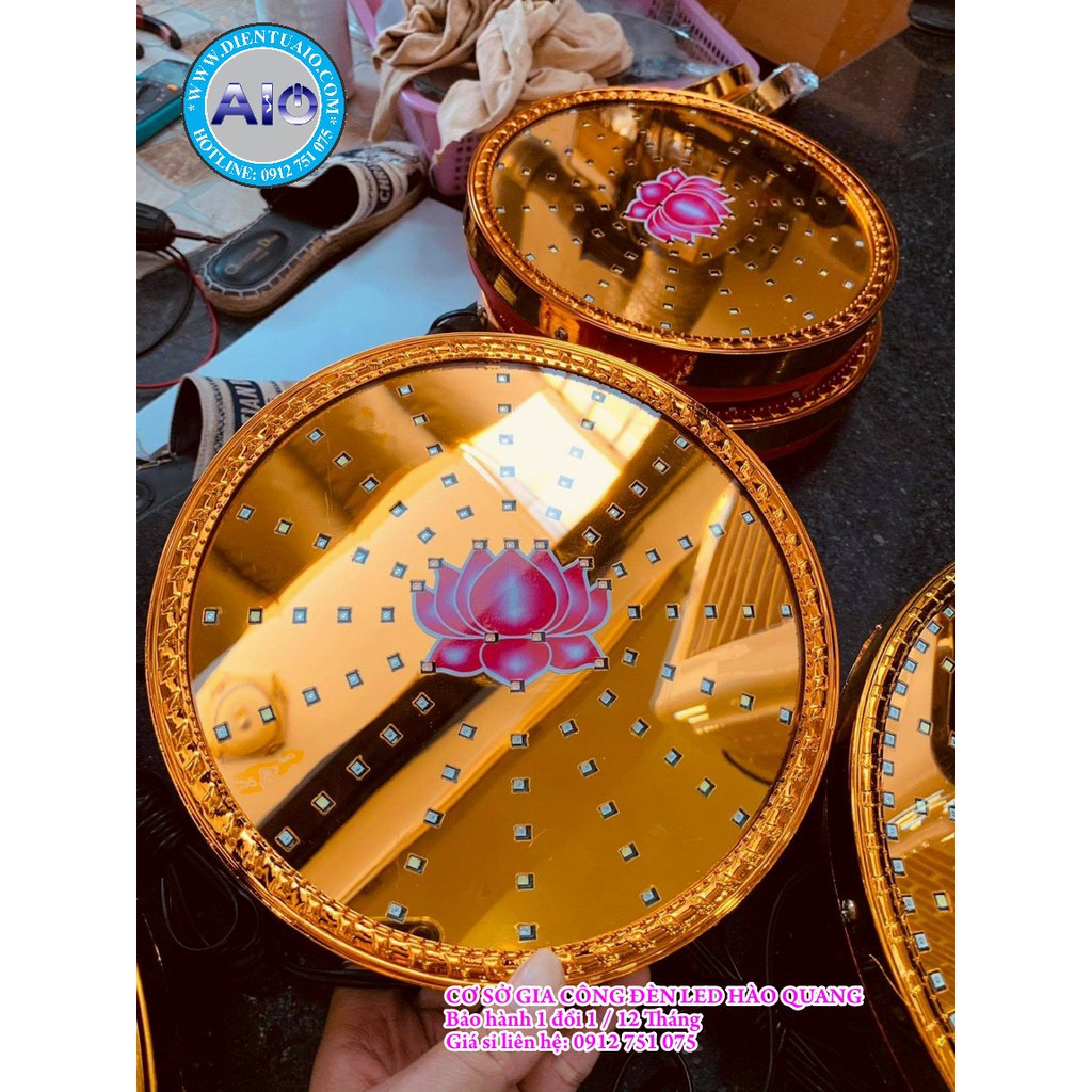 Đèn led trang trí bàn thờ Led hào quang 150mm  1.5 Tấc