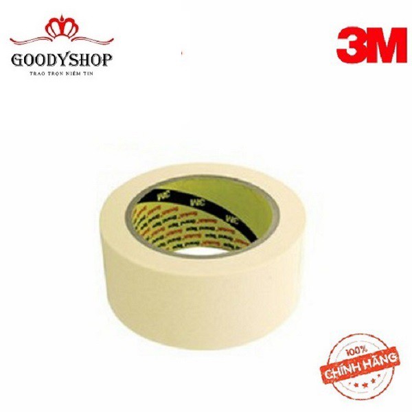 Băng keo - băng dính giấy đa năng 3M Masking Tape 2600 Trắng  (48mm x 30m)