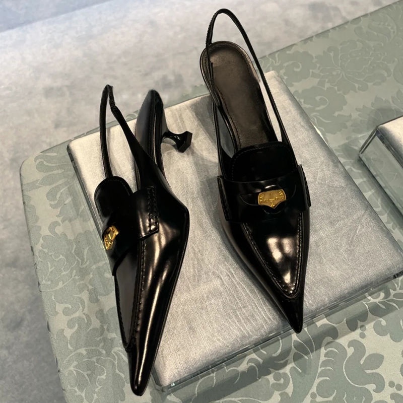 Giày Cao Gót Mũi Nhọn Phong Cách Âu Mỹ Thời Trang Xuân Hè 2022 Mới