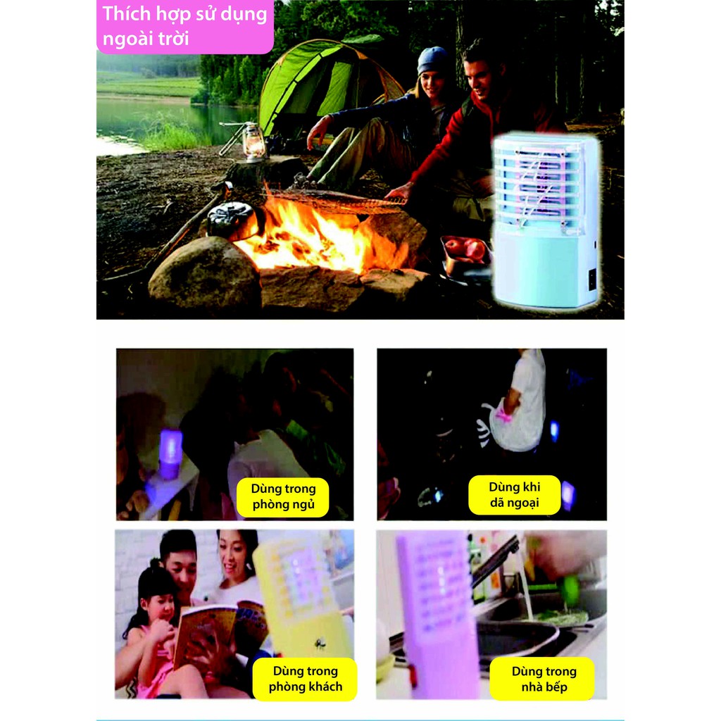 Đèn bắt muỗi diệt côn trùng mini UV LED Nexis