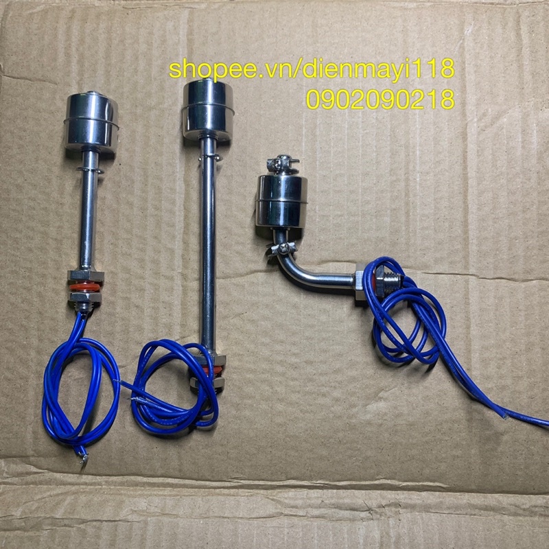 EM118 - Công tắc phao inox 220V M10 - ren 1/8 - phao chống cạn tủ cơm,thiết bị bếp inox công nghiệp