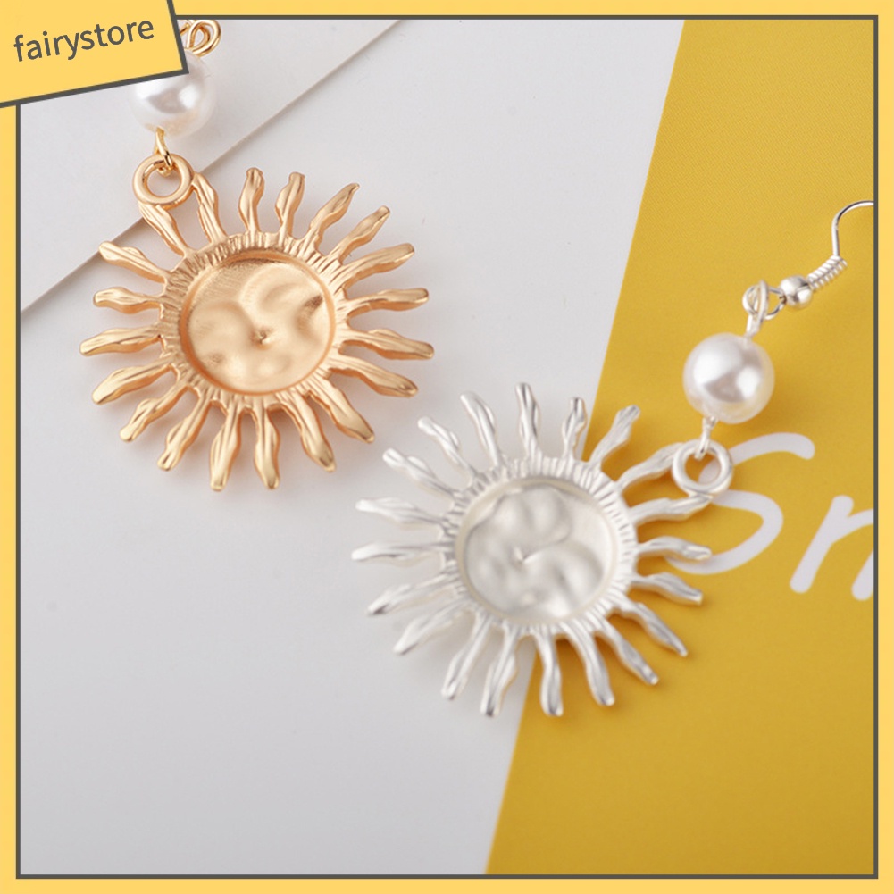 Hoa tai kiểu dáng mặt trời mỉm cười thời trang cá tính