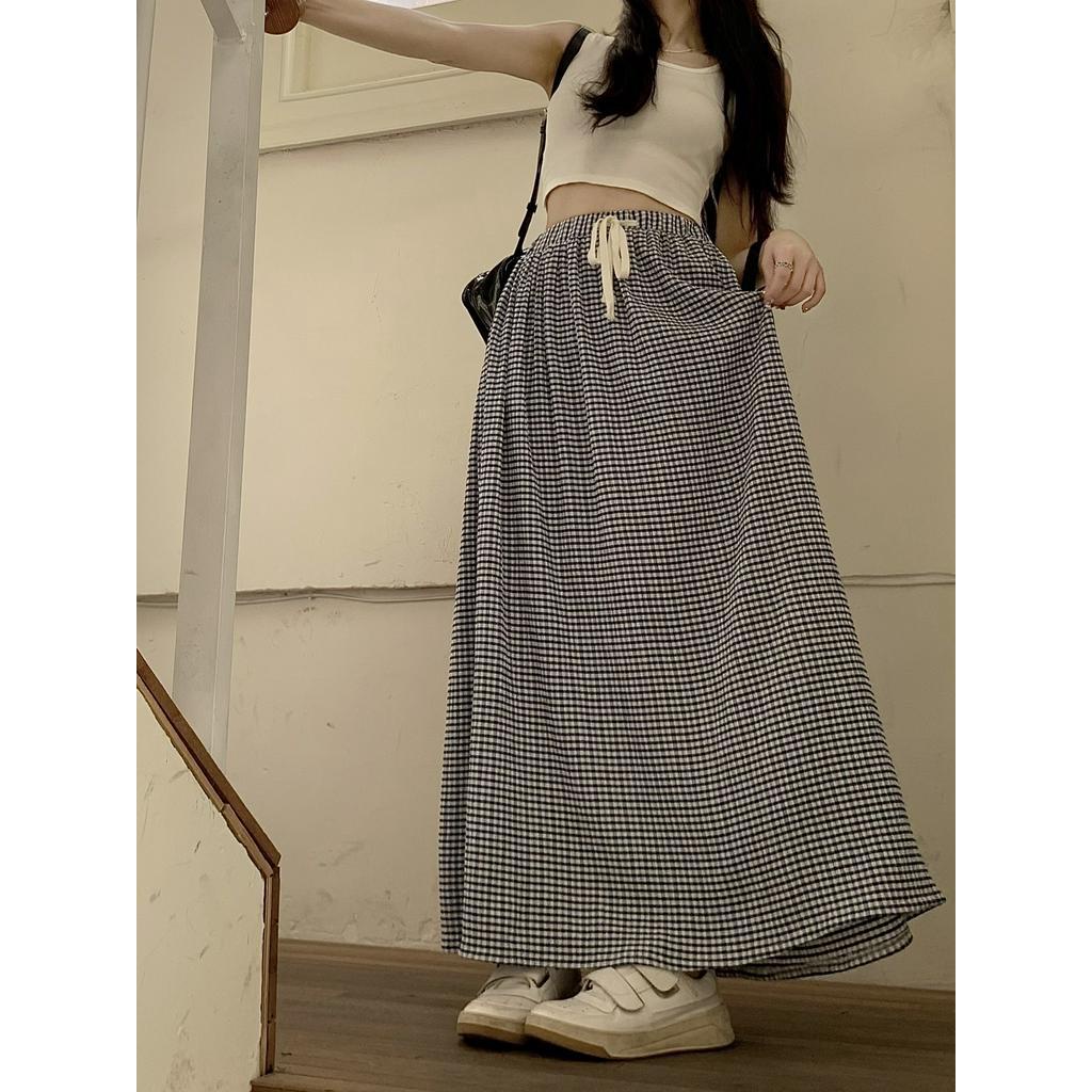 Chân Váy Dài Xếp Li Lưng Cao Co Giãn Thời Trang Dành Cho Nữ