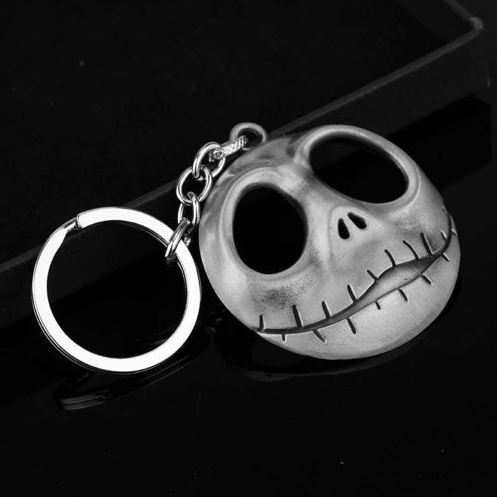 Móc Khóa Mặt Nạ Đầu Lâu PEWANY Bằng Kim Loại Phong Cách Punk The Nightmare Before Christmas