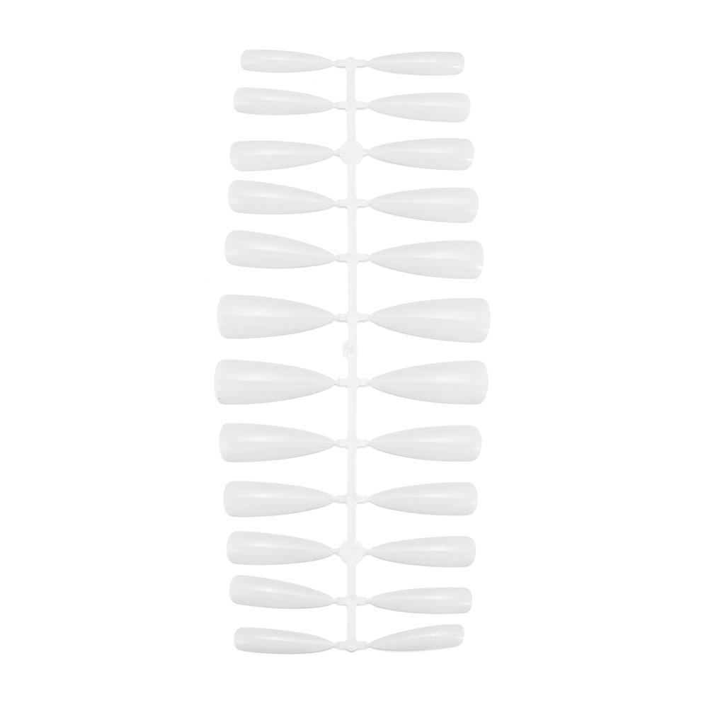 NIUYOU Set 120 Móng Tay Giả Trong Suốt Màu Sắc Tự Nhiên