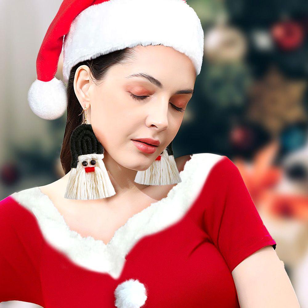 Bông Tai Họa Tiết Giáng Sinh Hoạt Hình Màu Sắc Ngọt Ngào Xinh Xắn