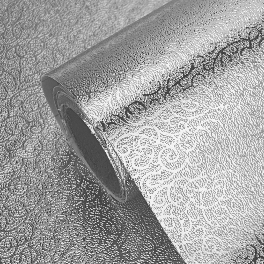 1 cuộn giấy nhôm dán tường chống dầu tự dính cho nhà bếp