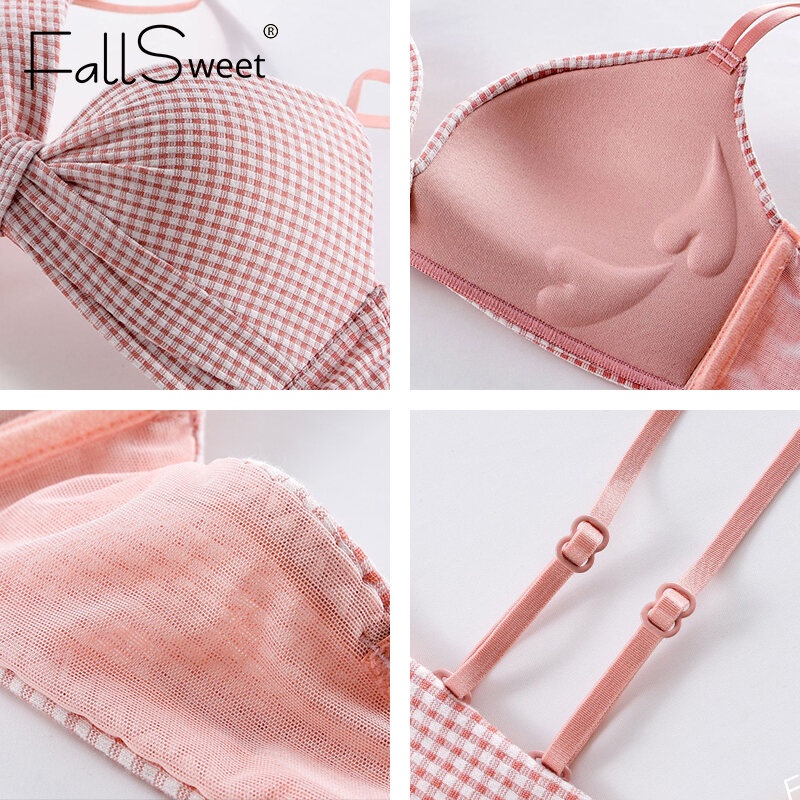 Áo lót nâng ngực Fallsweet không gọng thiết kế kiểu mùa hè quyến rũ thoáng mát cup AB dành cho nữ