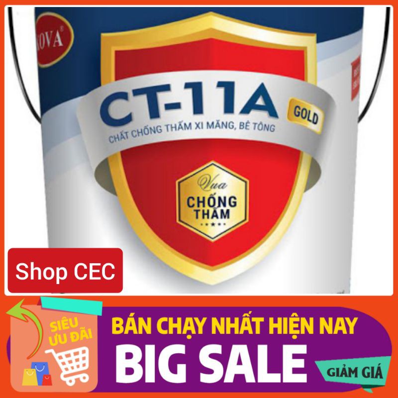 [VUA CHỐNG THẤM] KOVA CT11A GOLD Chai 1kg - Chất chống thấm cho xi măng bê tông dưới dạng hỗn hợp với xi măng