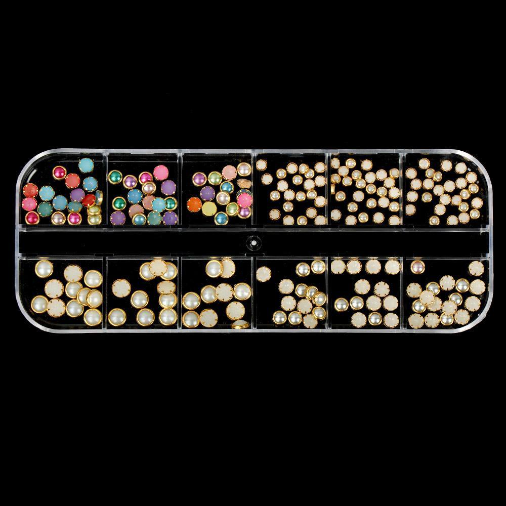 Phụ Kiện Trang Trí Móng Tay Nghệ Thuật Thời Trang|Đinh Tán 3D Hình Trăng Sao Trang Trí Móng Tay