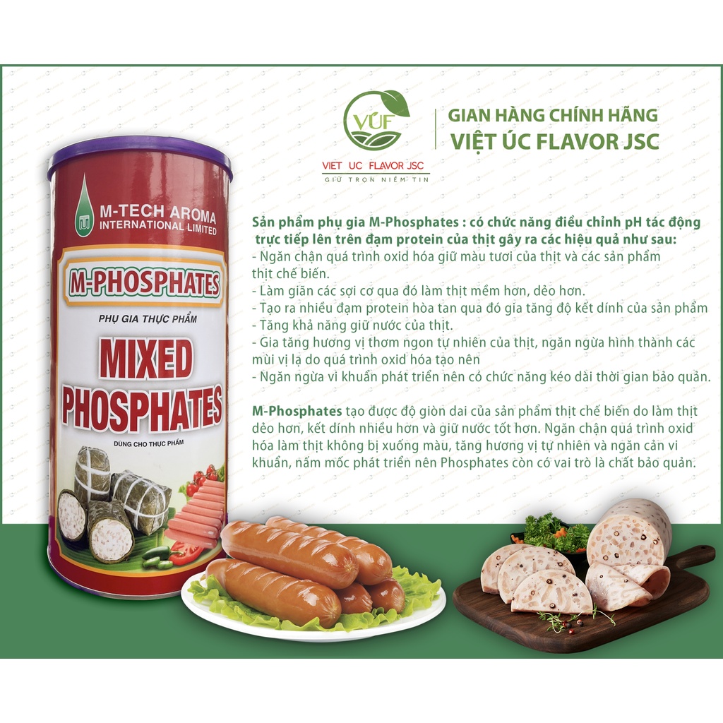 Mixed Phosphates | Phụ Gia Tạo Giòn M-Phosphate | Chất Ổn Định | Vietuc Jsc