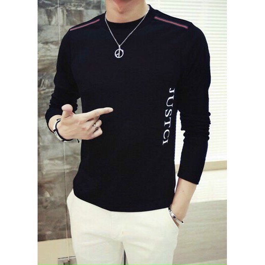 Áo Thun Nam Tay Dài H&P-BL02 Áo Thun Trơn Không Cổ Chất Liệu Cotton Co Giãn | BigBuy360 - bigbuy360.vn