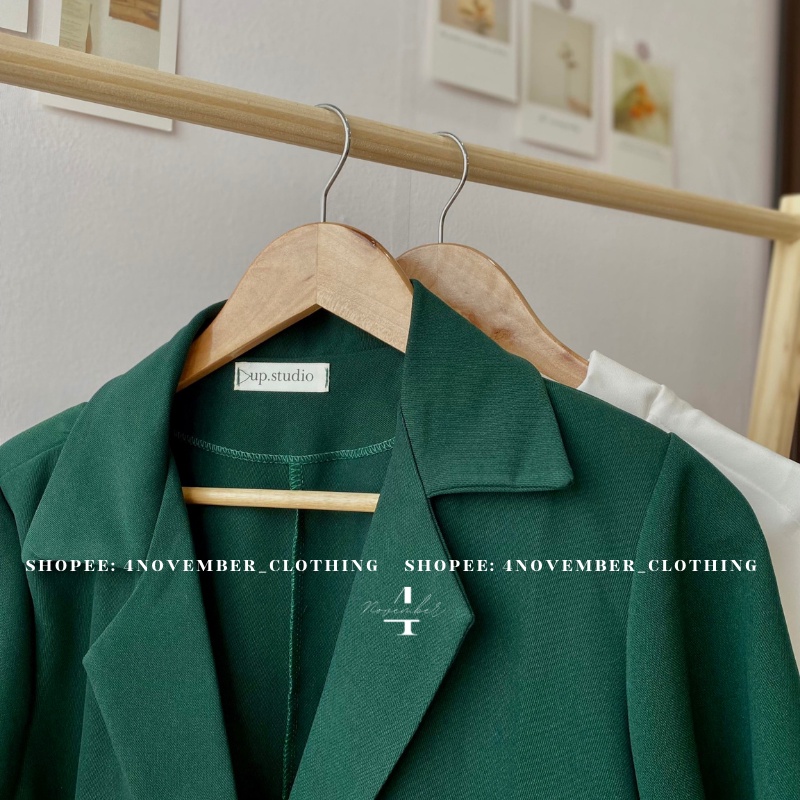 Áo blazer ngắn tay thời trang Hàn quốc - Áo blazer cộc tay có tui Ulzzang