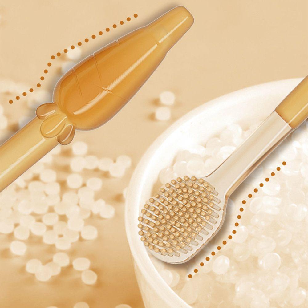AUGUSTINA Bàn Chải Đánh Răng Silicone Cầm Tay Chống Bụi Hình Thỏ Cà Rốt Đáng Yêu Dành Cho Trẻ 0-18 Tháng