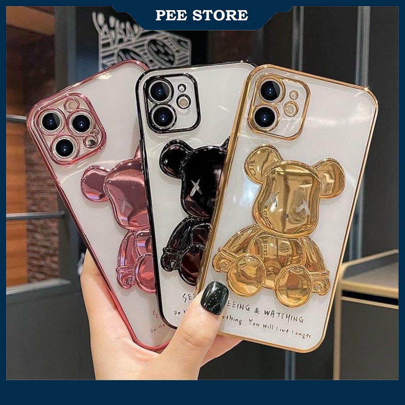 Ốp lưng iphone hình gấu nổi 3D cực hot dành cho iphone 6/6s/6plus/7plus/7plus/x/xs/xsmax/11/11promax/12/12promax/13/13pr