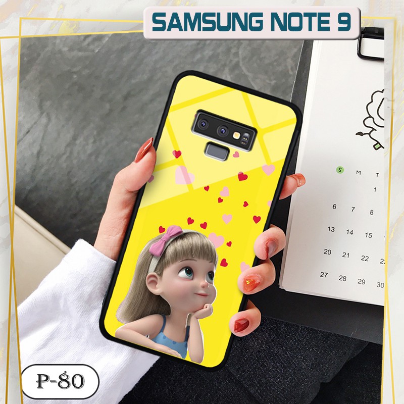 Ốp lưng kính 3D Samsung Galaxy Note 9-hình cute