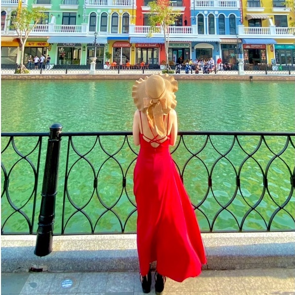 Nón cói mũ cói đi biển cho nữ gợn sóng vành to phối nơ đẹp  -Q12-vành to gợn sóng 4 màu