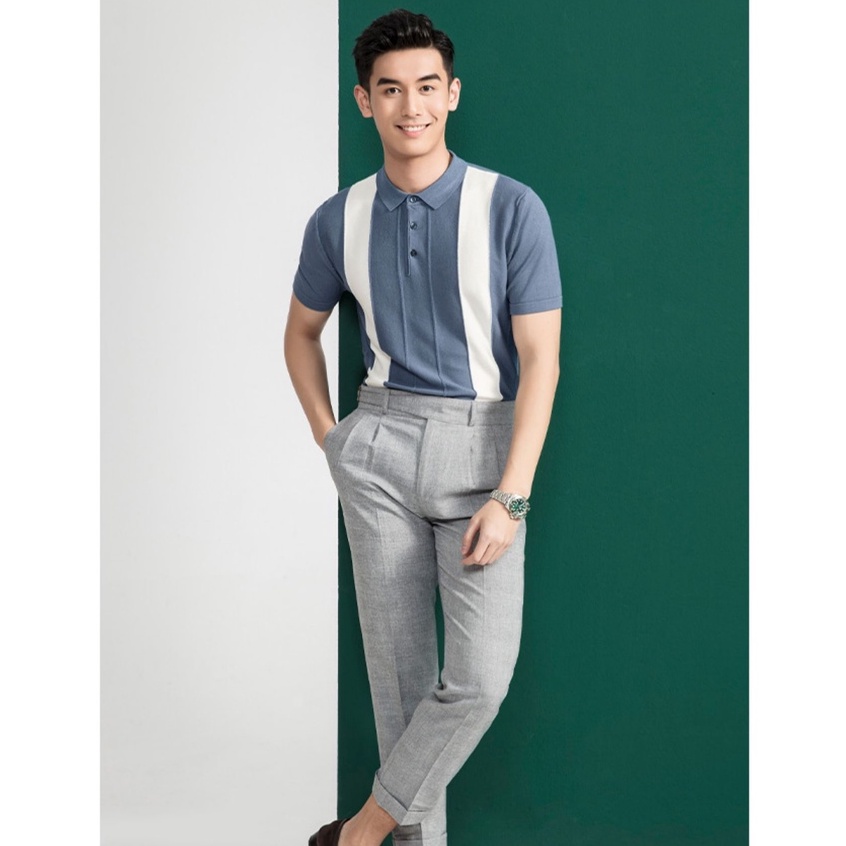 Áo polo, áo phông cổ bẻ PL06 vải lụa dệt kim cao cấp, mùa hè thoáng mát