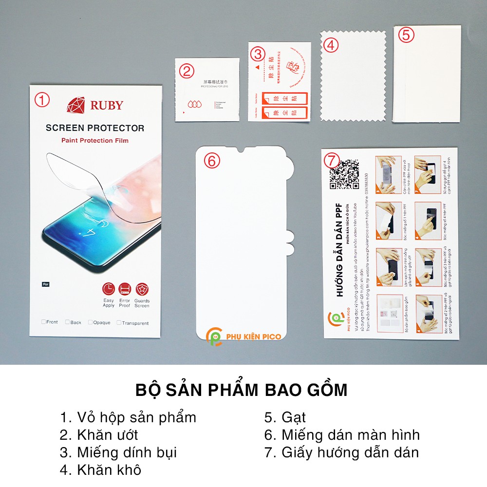 Dán màn hình Xiaomi Mi Note 10 Pro / Mi Note 10 Lite full màn dẻo trong suốt PPF tự phục hồi vết xước