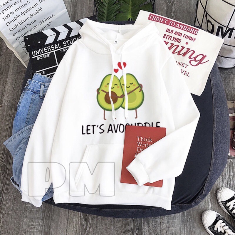 Áo hoodie quả bơ tim LET