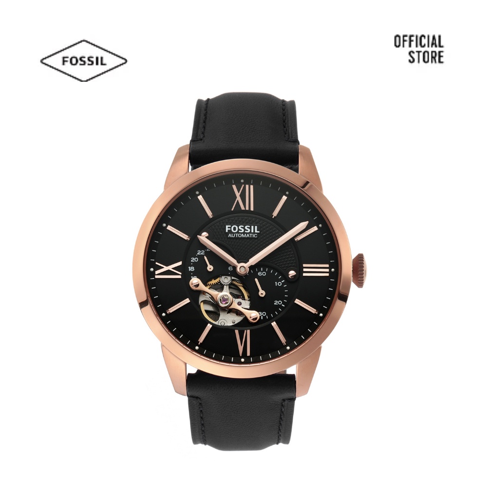 Đồng hồ nam Fossil TOWNSMAN AUTO dây da ME3170- màu đen