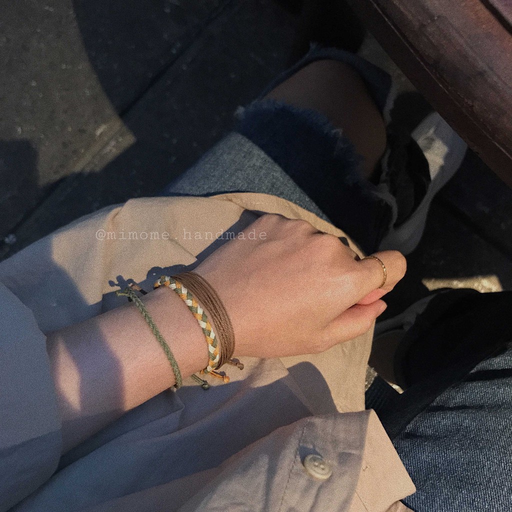 Set waterproof phối màu vàng rêu kem