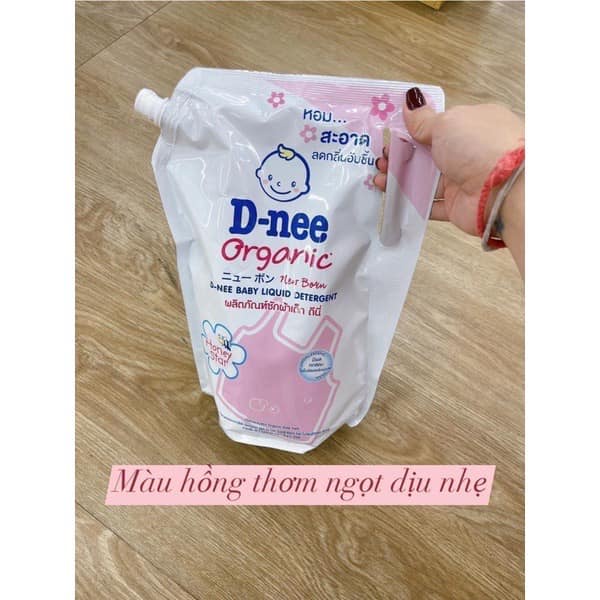 TÚI 1400ML NƯỚC GIẶT DNEE ORGANIC THÁI LAN CHUẨN SIÊU THƠM
