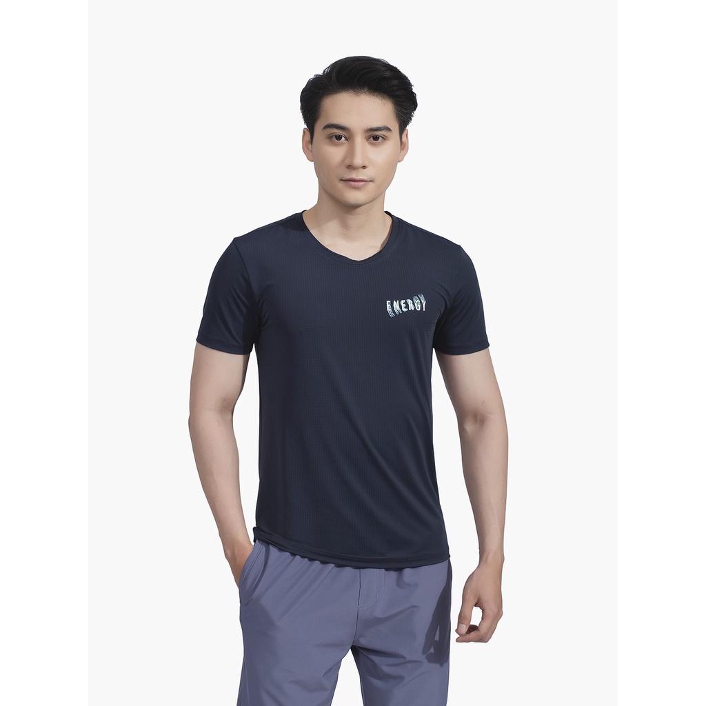 Áo Thun Nam Ngắn Tay Cổ Tròn Aristino ATS032S2 Áo Phông T-Shirt Trơn Màu Chất Vải Thun Lạnh Thể Thao Dáng Slim Fit