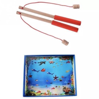 Bộ câu cá nam châm gỗ 32 con