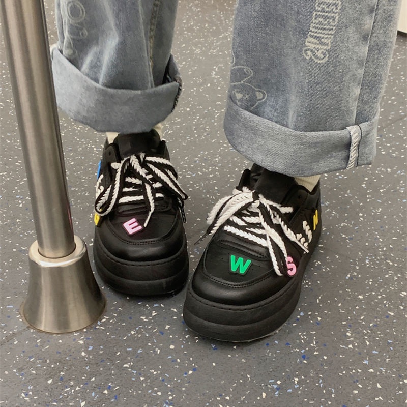 Giày Đen Đế Dày Hở Ngón Thời Trang Mùa Thu Cho Nữ