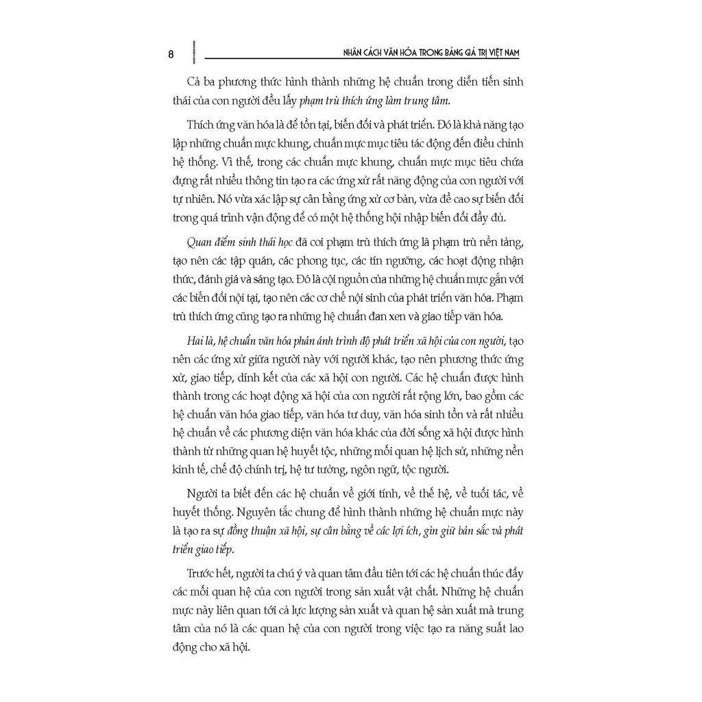 Sách - Nhân Cách Văn Hóa Trong Bảng Giá Trị Việt Nam
