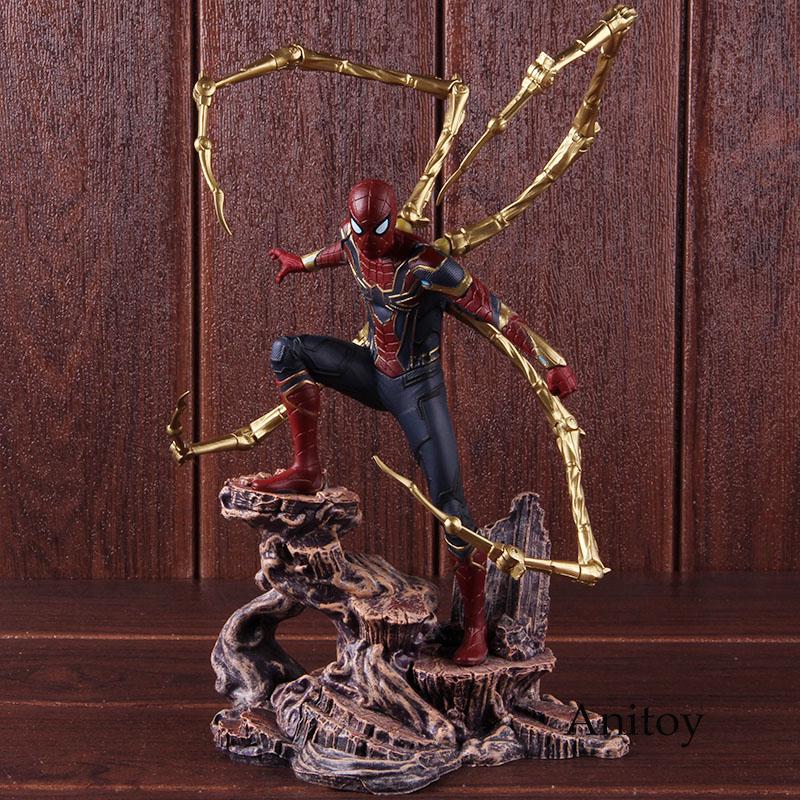 Mô hình đồ chơi nhân vật siêu anh hùng Spiderman Iron Man bằng nhựa PVC cao cấp