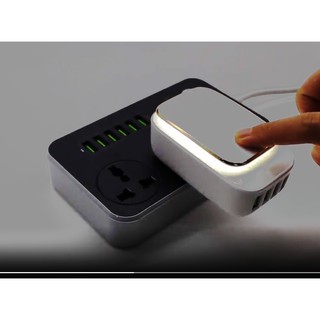 Cốc Sạc Nhanh 4 Cổng USB Có Đèn LED