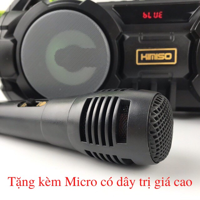 [ BH12 Tháng, Tặng Micro Hát Karaoke ] Loa Bluetooth KIMISO KM-S1🔥BÁN CHẠY🔥 Loa Hát Karaoke Kết Nối Điện Thoại Máy Tính