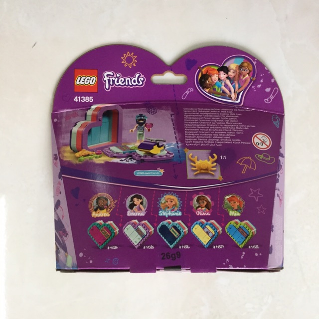 Lego Friends 41385 -  Emma's Summer Heart Box - Bộ xếp hình Lego Hộp trái tim mùa hè của Emma