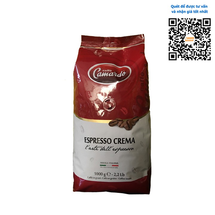 Hạt cà phê Camardo nhập khẩu từ Italia - Tadavina - Túi 1kg