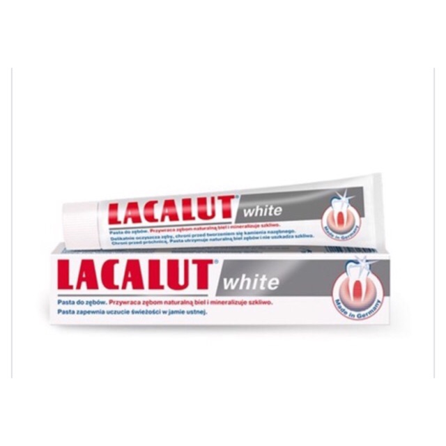 Kem đánh răng LACALUT white  làm trắng răng và chống chảy máu chân răng