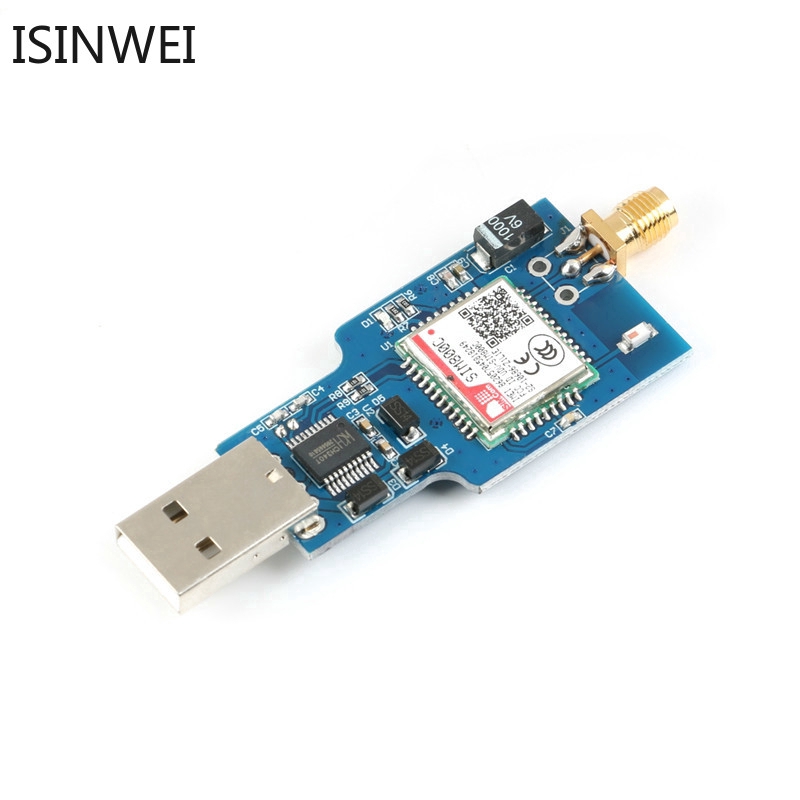 Mô-đun chuyển đổi USB sang GSM GPRS SIM800C bốn băng tần cho SMS có ăng-ten chất lượng cao