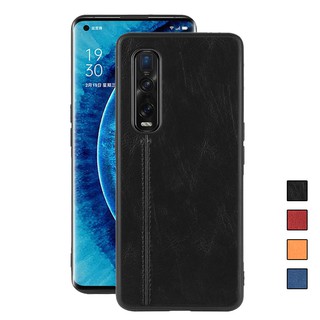 Ốp điện thoại silicon cứng da Pu dành cho OPPO Find X2