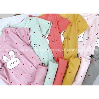 Bộ len tăm cộc tay cho bé gái 7-17 kg