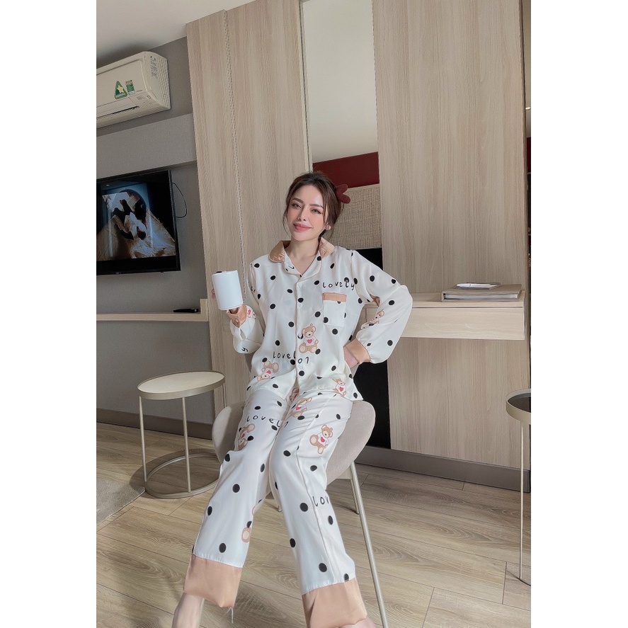Bộ Pizama Tay Dài Quần Dài